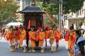 The participant of Shinko-retsu portable shrine procession. Jidai Festival. Kyoto. Japan