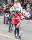 Participants in the Alameda 4th of July Parade Royalty Free Stock Photo