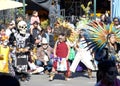 Participants at the annual Dia de los Muertos festival in Oakland, CA