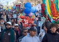 Participants in the annual March for Life in San Francisco, CA