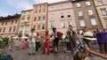 Participants at the annually (July 9-12) 28th International Festival of Street Theatres - Orchestre