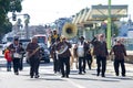 Participants in the Black History Month Parade in San Francisco, CA