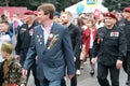 Participants in the column of the Victory Day parade in Pyatigorsk, Russia