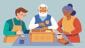 Participants at the DIY Workshops for Seniors are encouraged to customize their projects with one senior adding