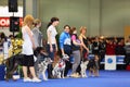 Participants of dogshow EURASIA 2011 Royalty Free Stock Photo