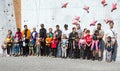 Participants of Family Climbing Competitions at opening ceremony