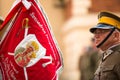 Participants feast of the Polish cavalry in the National Museum