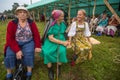 Participants of the Festival of folk culture Russian Tea. Festival held annually in Grishino ecovillage since 2012