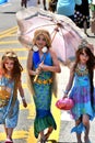 Participants march in the 34th Annual Mermaid Parade at Coney Island