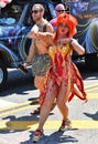 Participants march in the 34th Annual Mermaid Parade at Coney Island