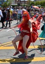 Participants march in the 34th Annual Mermaid Parade at Coney Island