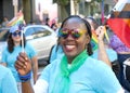 Participants at the Oakland Gay Pride Parade on Broadway, downtown Oakland, California