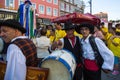 Participants of the Porto folklore festival Festival de Folclore do Orfeao do Porto.