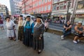 Participants of the Porto folklore festival Festival de Folclore do Orfeao do Porto.