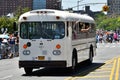 Participants riding bus during the 34th Annual Mermaid Parade at Coney Island