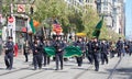 Participants in the 2022 Saint Patrick`s Day Parade, San Franciso Royalty Free Stock Photo