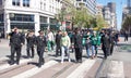 Participants in the 2022 Saint Patrick`s Day Parade, San Franciso Royalty Free Stock Photo