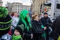 Participants at Saint Patrick parade