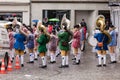 Participants of the Sechselauten parade in Zurich, Switzerland Royalty Free Stock Photo