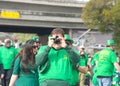 Participants in the 39th annual Saint Patrick's Day Parade in Dublin, CA