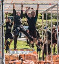 Participants of the Tough Viking obstacle race in Slottsskogen..