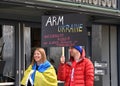 Participants at Unite for Ukraine March in San Francisco, CA