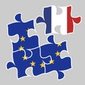 Participation of France in the euro-economy