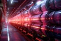 particle accelerators cooling system pipes Royalty Free Stock Photo