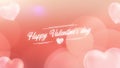 Particle Flying Hearts Valentine`s Day Abstract Background 4K