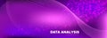 Particle Future. Pink Big Data Analysis. Glow Royalty Free Stock Photo