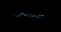 particle graph lines, HUD lines in motion. High tech futuristic graphics. FHD future technology network concept. Modern