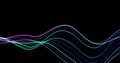 particle graph lines, HUD lines in motion. High tech futuristic graphics. FHD future technology network concept. Modern