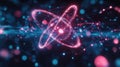 particle looping atom Royalty Free Stock Photo