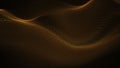 Particle luxury gold abstract background wavy movement for happy new year merry christmas festive season