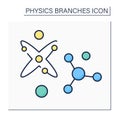 Particle physics color icon