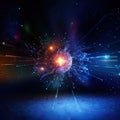 Particle Physics Generative AI Illustration Royalty Free Stock Photo