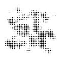 Particle Swarm Halftone Dotted Icon