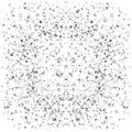 Particles Background. Gray Confetti