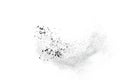 The particles of charcoal Royalty Free Stock Photo