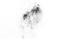 White powder explosion on white backgroundabstract powder splatted on white background.