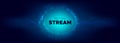Particles Stream. Light Information Technology.
