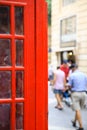 Particular of english call box in malta Royalty Free Stock Photo