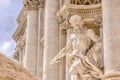 Particular of Fountain of Trevi, Rome - Italy