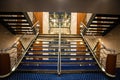 A particular view of a luxurious staircase in a cruise ship Royalty Free Stock Photo