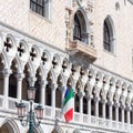 Particular View of San Marco Square, Palazzo Ducale (Venice Ital Royalty Free Stock Photo