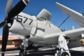 Particular of warplane aboard aircarrier Midway Royalty Free Stock Photo