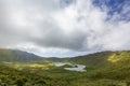 Parting Clouds over Corvo Royalty Free Stock Photo