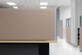 Partition, Brown Partition Empty wall Office Cubicle, Partition Quadrilateral Office background Royalty Free Stock Photo