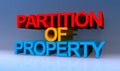 Partition of property on blue