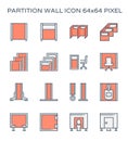 Partition wall icon